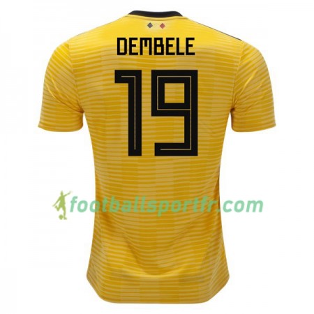 Tenue Belgique Dembele 19 Exterieur Coupe du monde 2018 Maillot de Foot